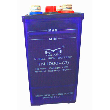 Fornitura di un nuovo marchio Taihang Edison Tipo ambientale Nickel-Iron 1000 AH Pacco batteria ricaricabile