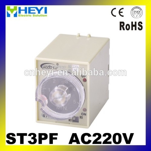 time delay relay 220v digital time relay ST3PF 220V AC