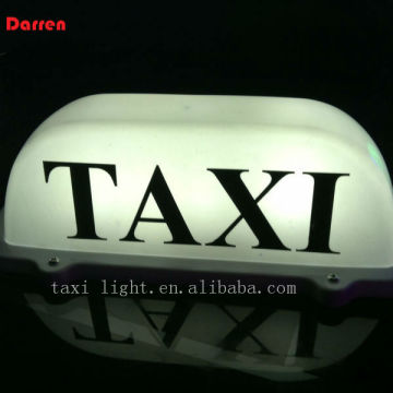 Magnetic Taxi Top Light - White Car Top Light