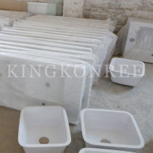 Artificial Stone Acrylic Above Counter Square Shape Kitchen Sinks Solid Surface Sinks
