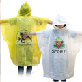 poncho de lluvia desechable de emergencia con logo