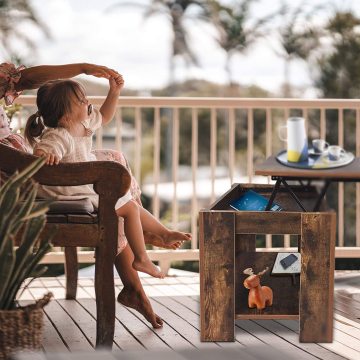 Wood Adjustable Lift Top Coffee Table