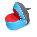 Blue Shark bean bag in 600D polyester fabric