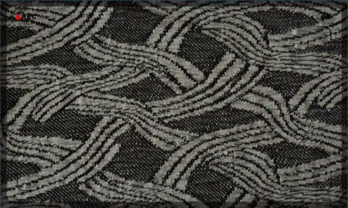 Customize 100D black yarn jacquard slubbed fabric
