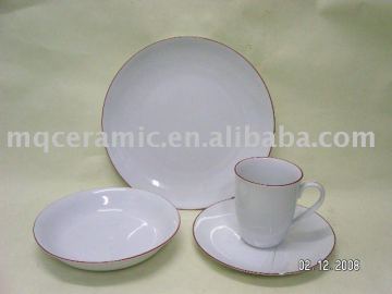 16 pieces ceramic dinnerware