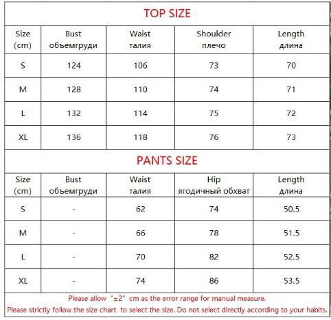 Size table