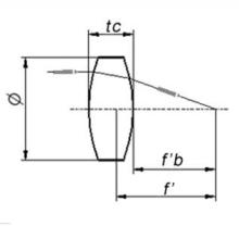 Biconvex lens large convex lens both convex lens double convex lens
