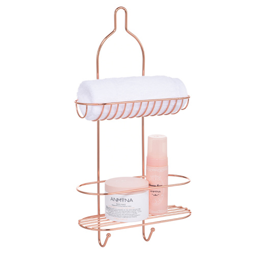 Practical steel wire hanger for bathroom supplies