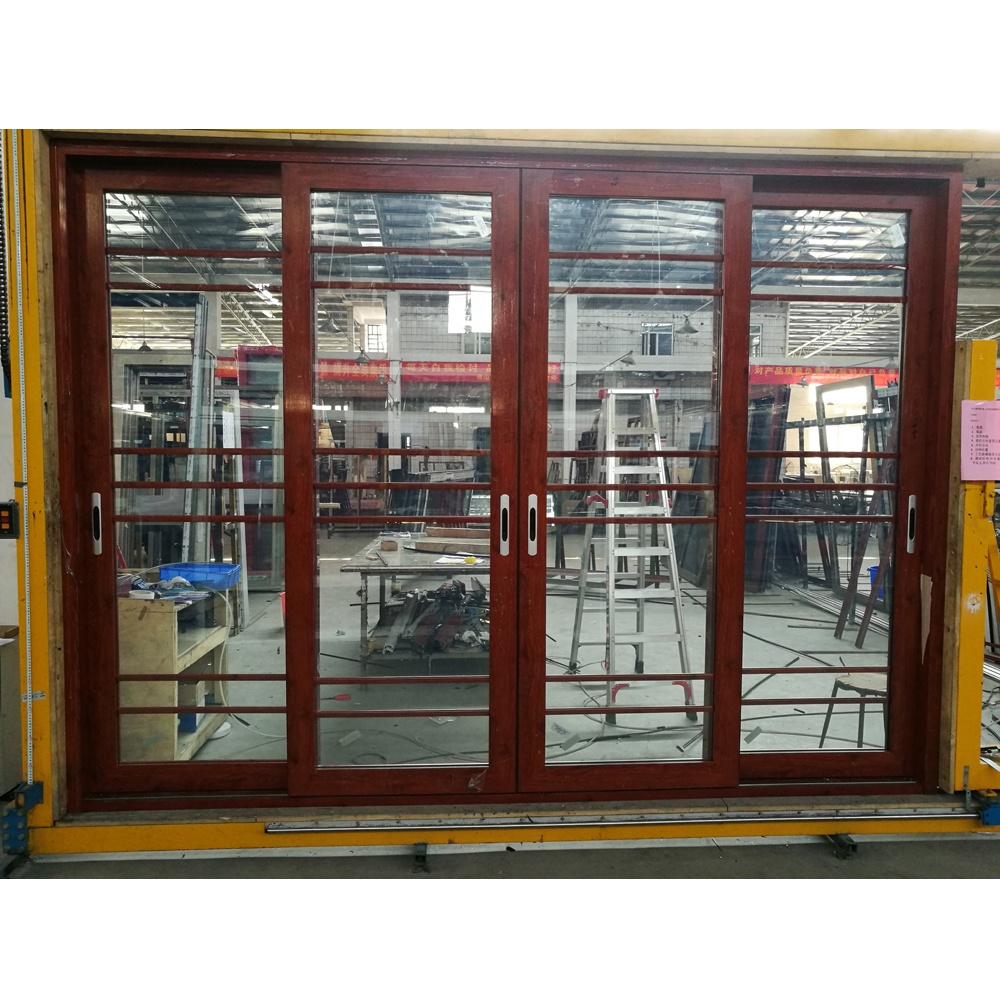 European residential high quality 3 tracks double glazing aluminium sliding door banquet hall door