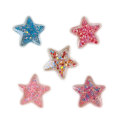 Glitter Resin Star Flat Back Pendants Cabochon Shiny Home Decoration Phone Case Ornament Jewelry Accessories