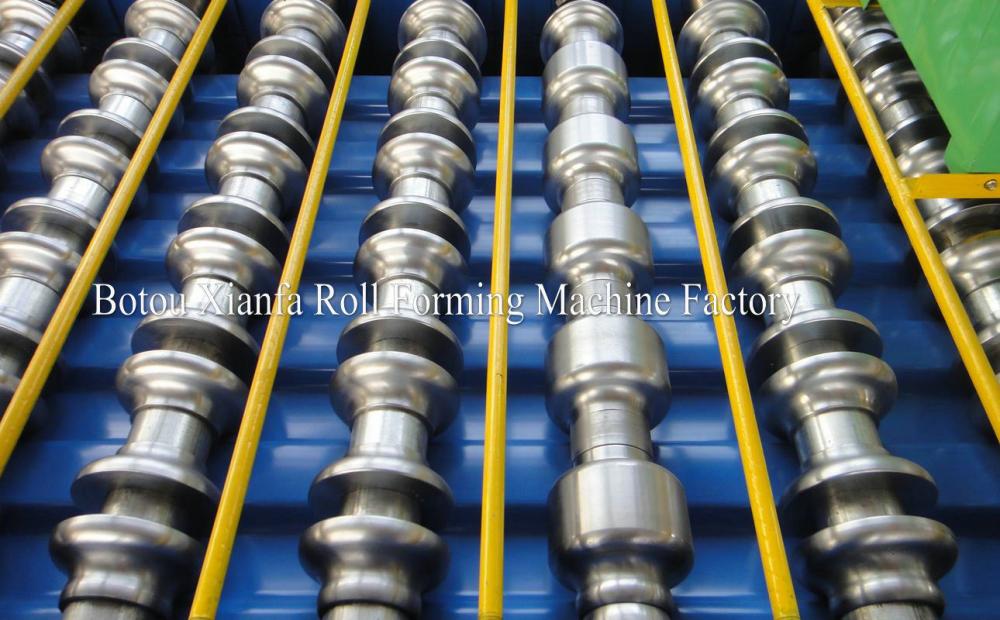 European Style Roofing Tile ISO Roof And Wall Panel Roll Forming Machine