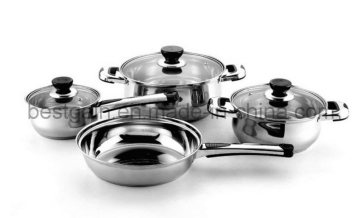 7PCS Kitchenware Stainless Steel with Bakelite Handle