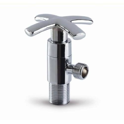Quick open wall mounted zinc alloy toilet angle valve
