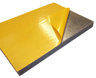 Adhesive Backed PU foam sheet/adhesive foam padding/one-sided adhesive foam pad