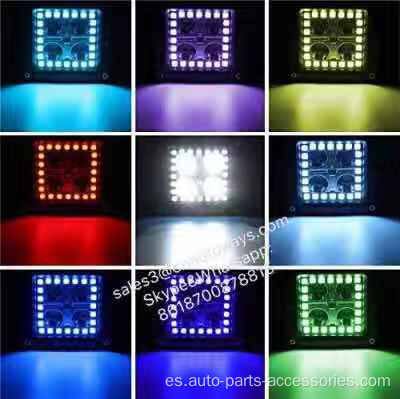 Modos de parpadeo LED de LED RGB Barra de luz de trabajo