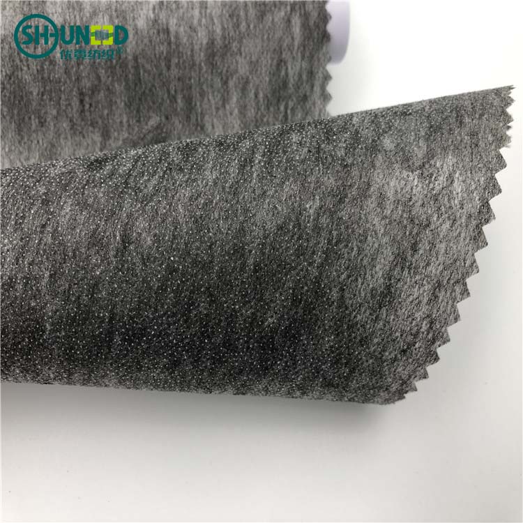 Good quality thermal bond PA glue non woven fusible interlining fabric Chinese interlining producer fashion garment accessories