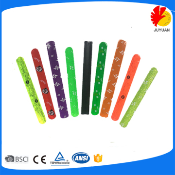 colourful reflective slap bands