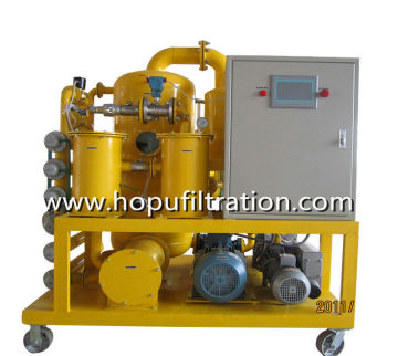 Double stage vacuum transformer oil purifier