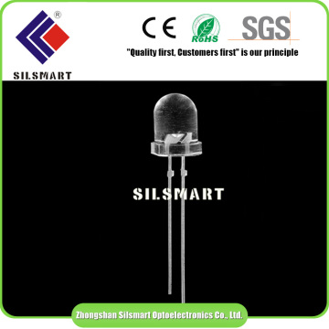 Water clear lens dip led 8mm new product launch in china