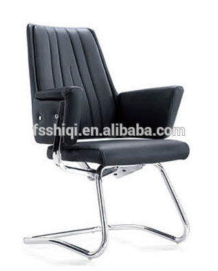 metal frame Leather chair with chair cushion