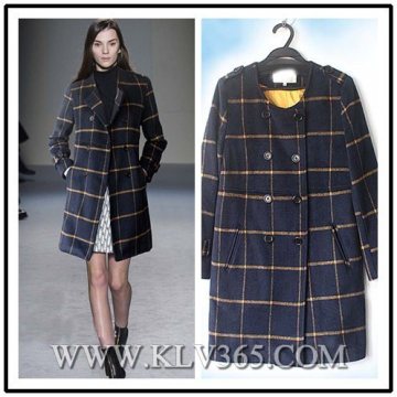 Hot Sale Women Fashion Designer Winter Wool Long Jacket
