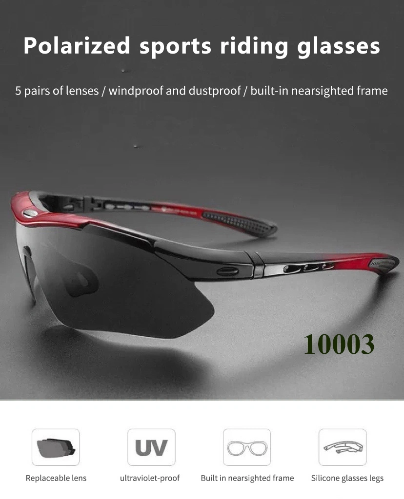 Rockbros Polarized Cycling Glasses for Men and Women Outdoor Sports Bike Glasses with Myopia Frame Bicycle Equipment
