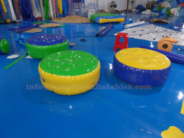 Floating Inflatable Cookie for water park games,Inflatable water bridge for swimming pool children water games