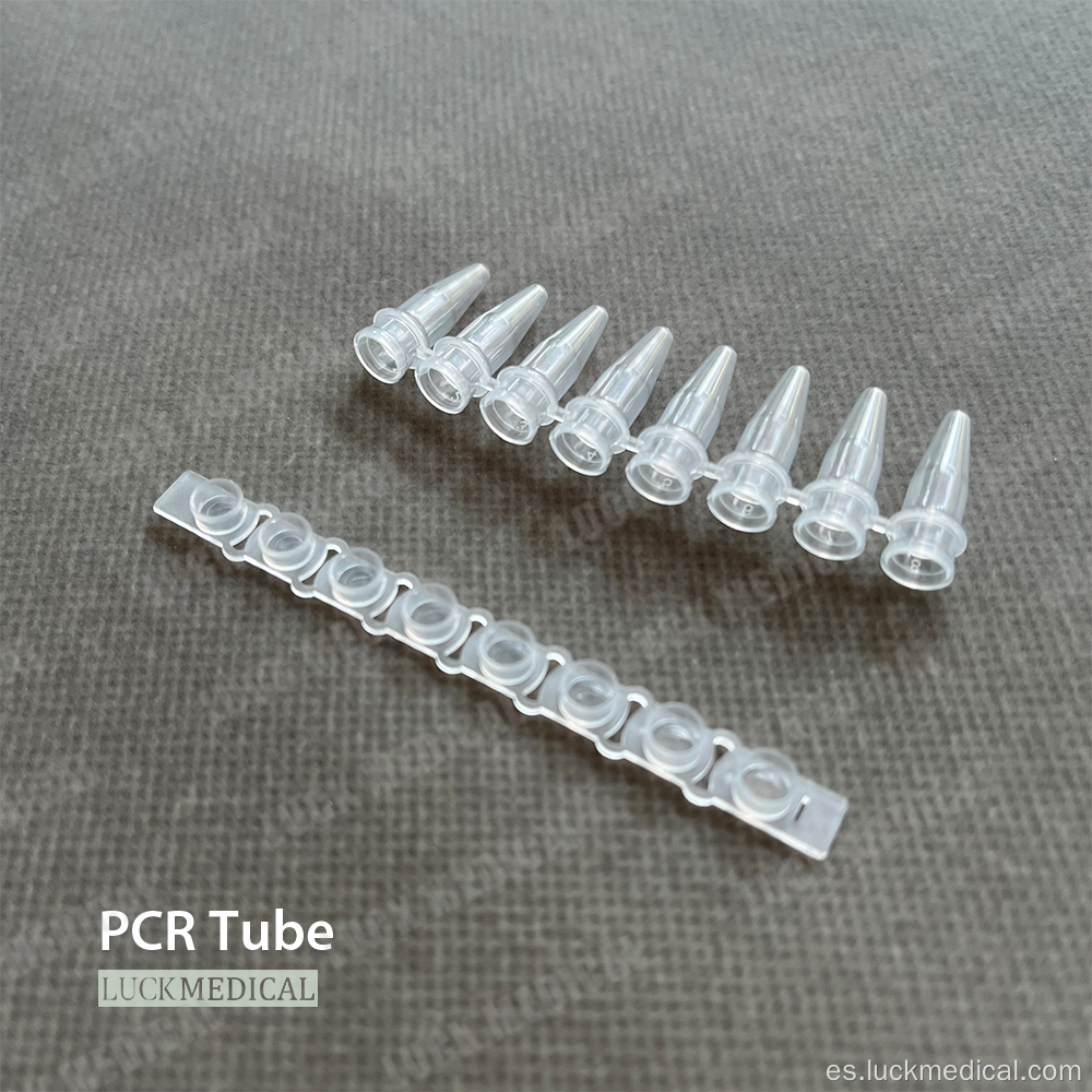 PCR 8 tiras de tubo 0.2 ml