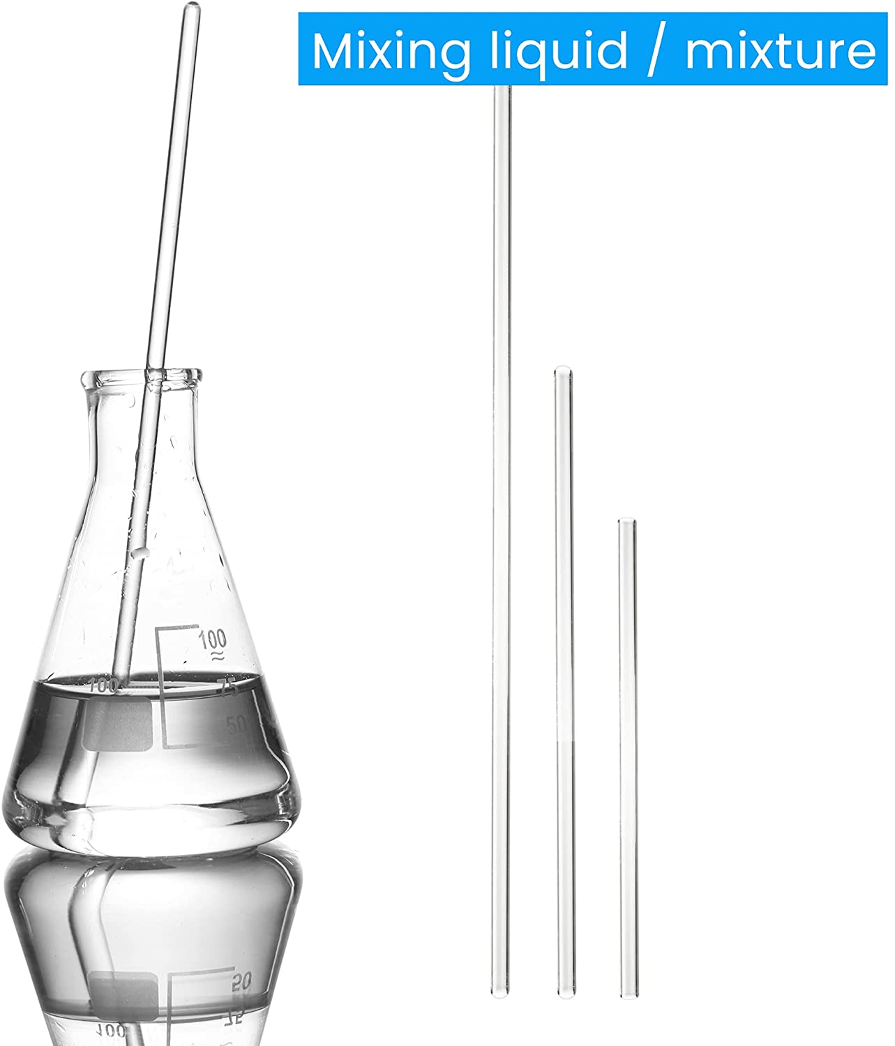 Laboratory Mixing Borosilicate Glass Stirring Stick Stirrer Rod