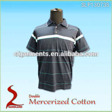 short sleeve double mercerised polo golf shirt