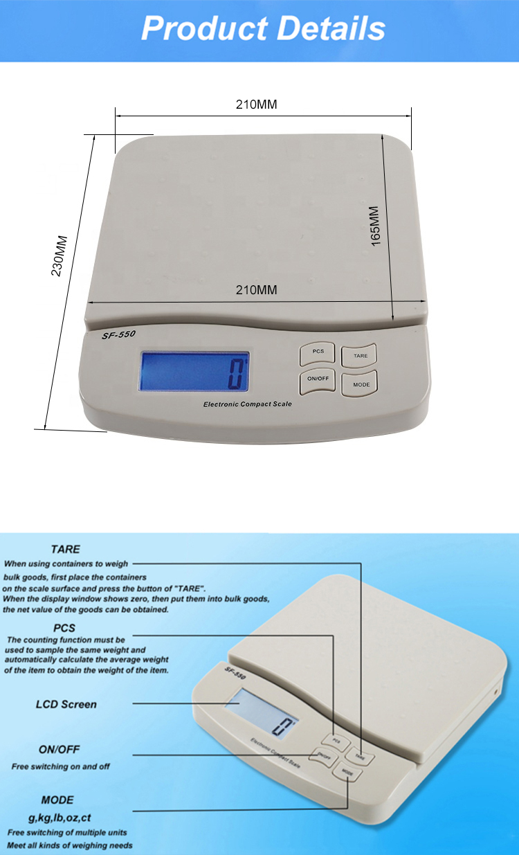 SF-550 electronic digital Platform Postal Scale for household