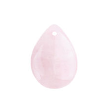 Rose Quartz 18x25mm Teardrop Stone Pendant for Making Jewelry