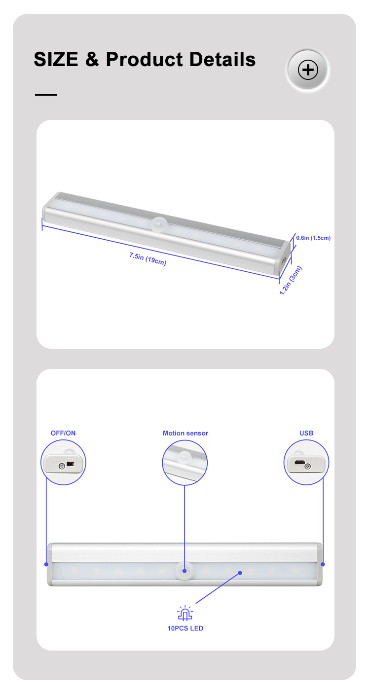 LED Motion Sensor Lights