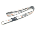 Lanyard en tissu tissé blanc en tissu polyester