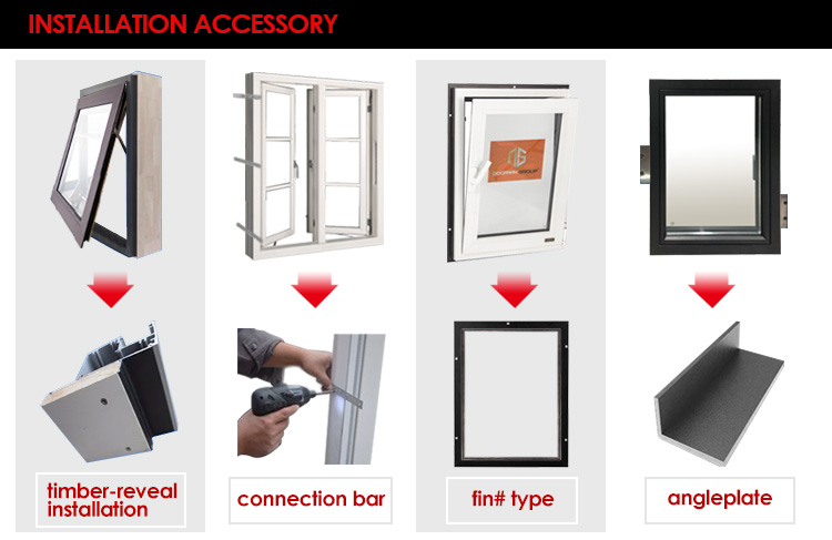 Latest Design Two Way Open Long slim aluminum profile Tilt And Turn Casement Glass Slim line window