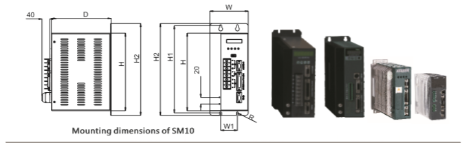 Synmot 220 V 1KW 50-60HZ AC Trình điều khiển trình điều khiển servo tương tự Bộ điều khiển AC Servo