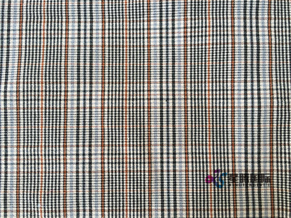 2018 Check Polyester Stretch Fabric