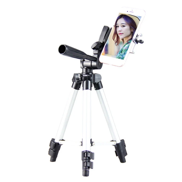 65cm Aluminum Phone Holder Camera Tripod for Mobile Phone Video