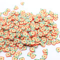 500g weiche Polymer Clay Peach Slice Streusel für Schleimfüllmaterial Kuchendekoration Partikel Nail Art Fruit Craft 6mm 12mm