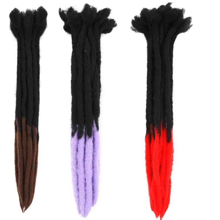 Short Dreadlock Crochet Locs Synthetic Dread Locks Braiding Hair Extensions