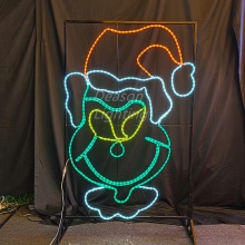 Outdoor Christmas Grinch Elf Lights and Decorations