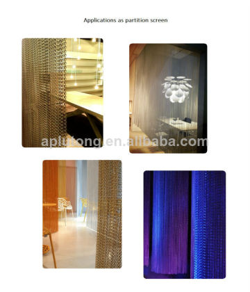 Decorative metal curtains decorative chain metal chain