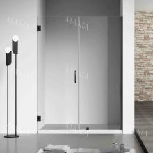 Type 1 black hinged door partition