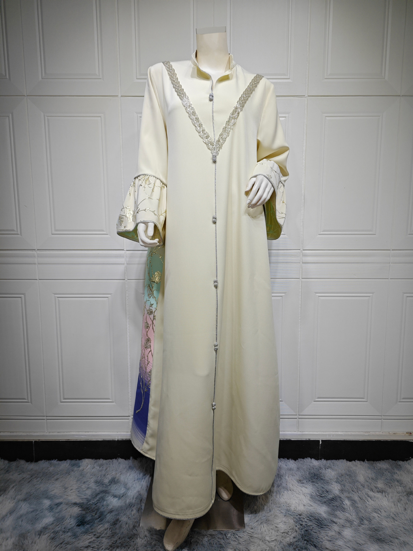 لباس مسلمان عبایی AB393 (9) Modest Muslim Abaya Dress AB393 (9)
