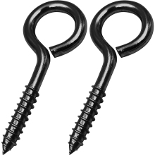 5 Inch Heavy-Duty Stainless Steel Eye Screw Hooks: Self-Tapping Eyelet Bolts