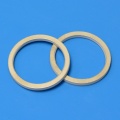 Metallized ceramic ring covered by metal plating