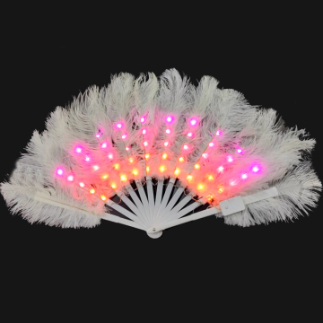 2023 Newest LED Luminous Folding Fan - Light Up Rave Hand Fan