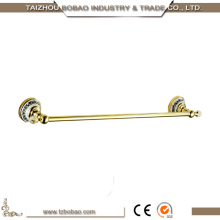 Luxury Gold Bathroom Accessories Sets Metal And White Ceramic Bathroom Accessory Sets Towel Shelf Towel Ring Rolling Holder