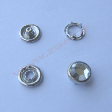 Prong Snap Button with plain cap,metal snap button