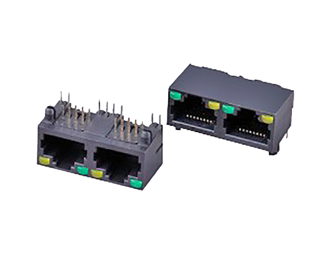 RJ45 Entrada lateral 1x2p Jack modular